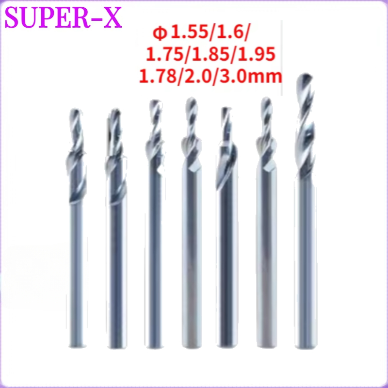 Carbide End Mill - 1 buah mata bor baja Tungsten