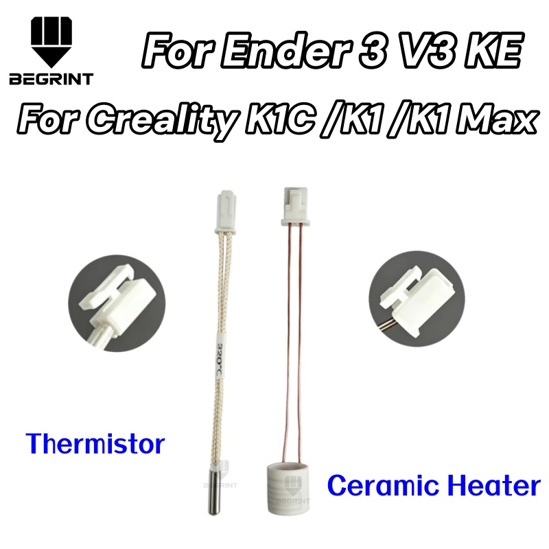 Aluminium Profile 2020 - Kit Termistor Kartrid Pemanas Keramik 24V