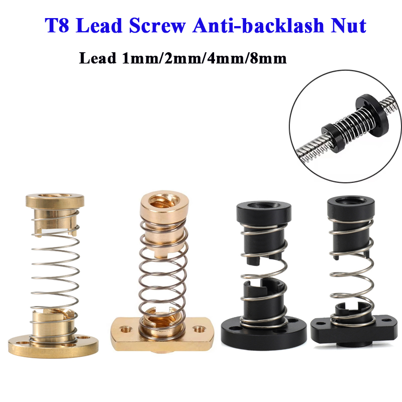 Lead Screw 8Mm - T8 Sekrup Timah Mur Anti-reaksi Balik