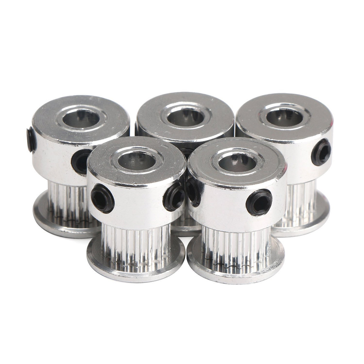 Gt2 Pulley - 5 Buah Pulley Aluminium Gt2 20