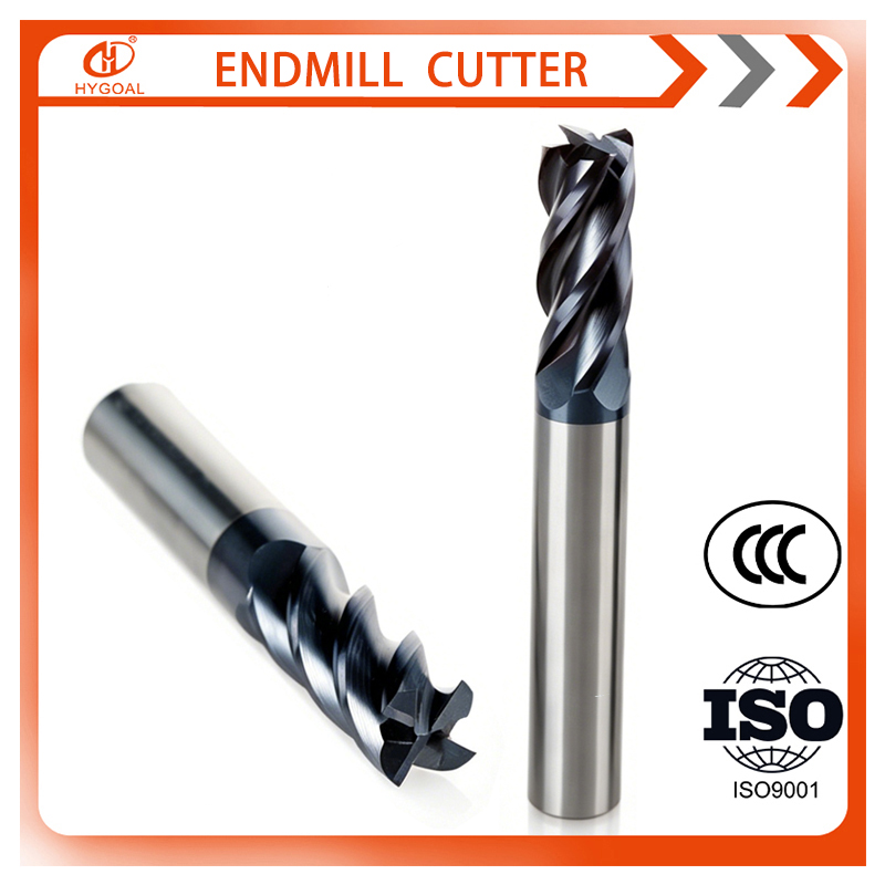 Carbide End Mill - HYGOAL Mata Bor Karbida 4 Alur,