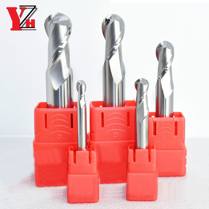 End Mill Set - HRC55 Aluminium Ball-Nose End Mill 2F