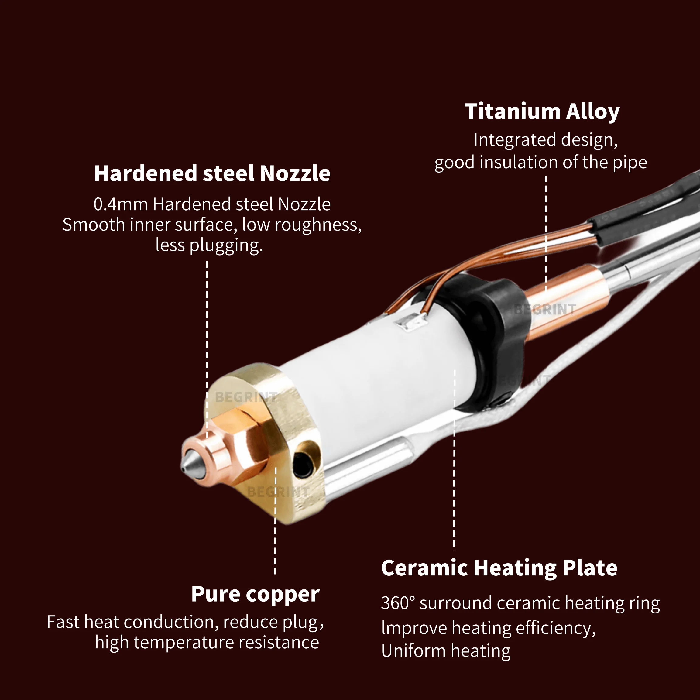 Peningkatan Kit Hotend untuk C - Aluminium Profile 2020 ulasan dan harga