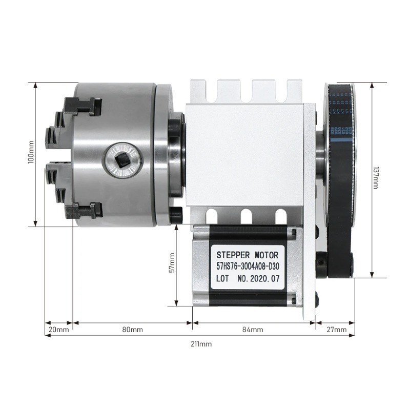 Motor Stepper Nema 23 6:1 K12- - Cnc Router ulasan dan harga