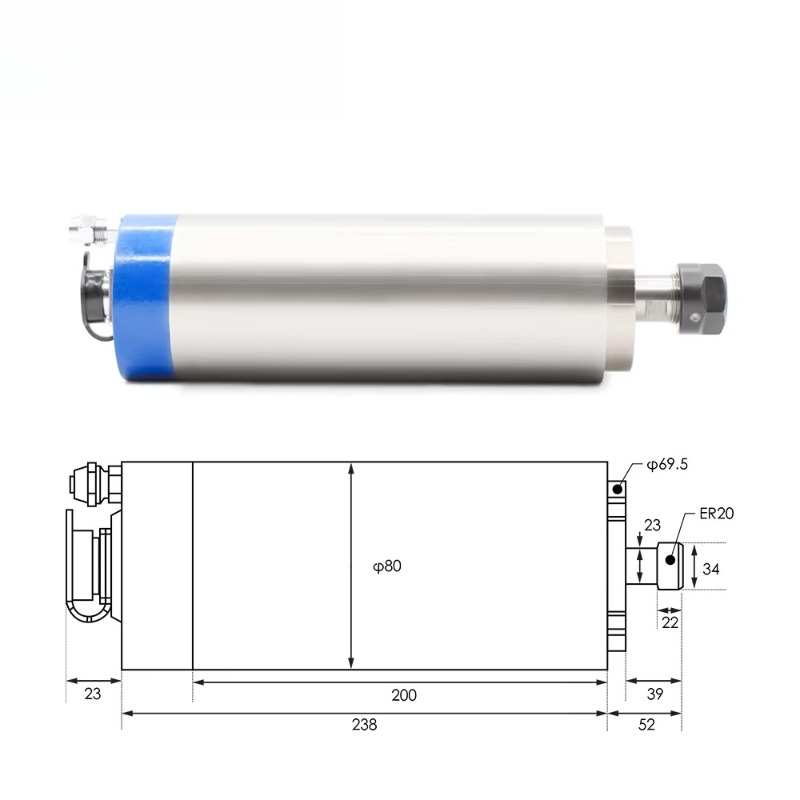 Motor Spindel Berpendingin Air - Spindle Motor ulasan dan harga