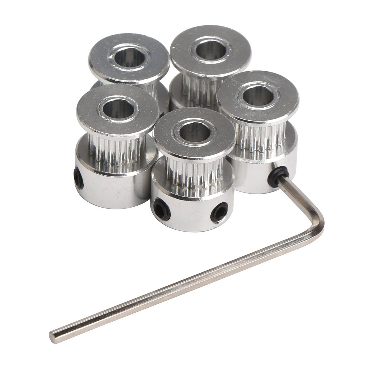 5 Buah Pulley Aluminium Gt2 20 - Gt2 Pulley ulasan dan harga