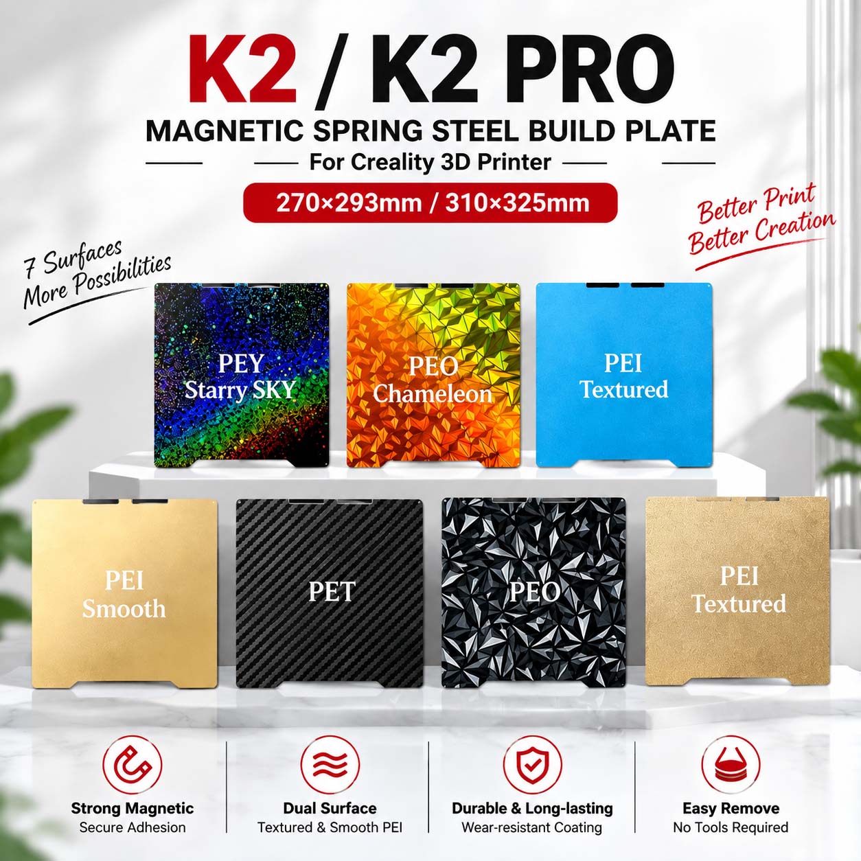 Creality K2/K2 Pro Magnetic Sp - Aluminium Profile 2020 ulasan dan harga