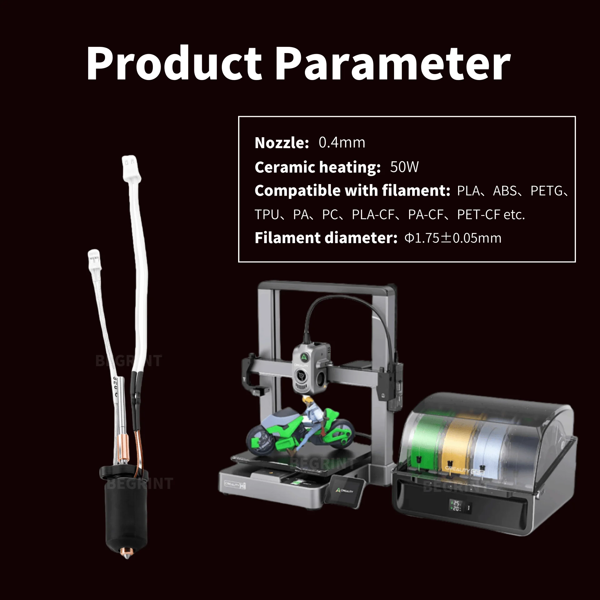 Kit Hotend Pemanas Keramik Suh - Aluminium Profile 2020 ulasan dan harga