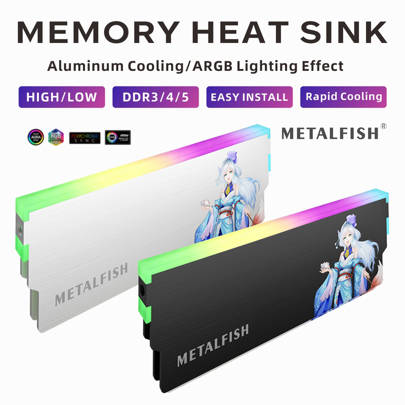 METALFISH DRAM Heatsink 5V-3PI - Aluminium Extrusion ulasan dan harga