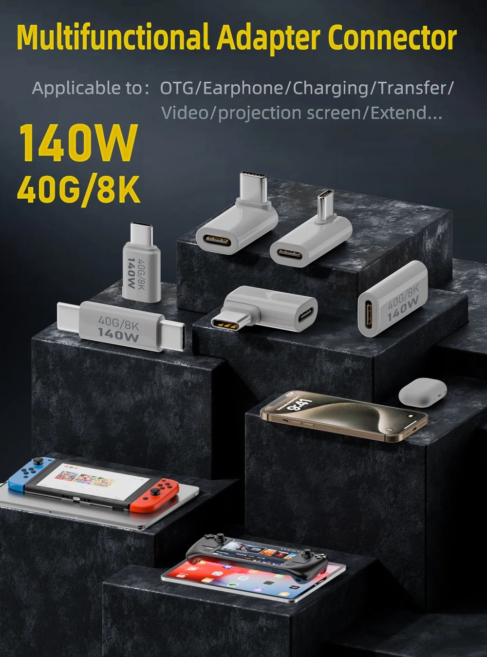 PD140W USB3.1 Tipe C ke USB C  - Coupling 8Mm ulasan dan harga