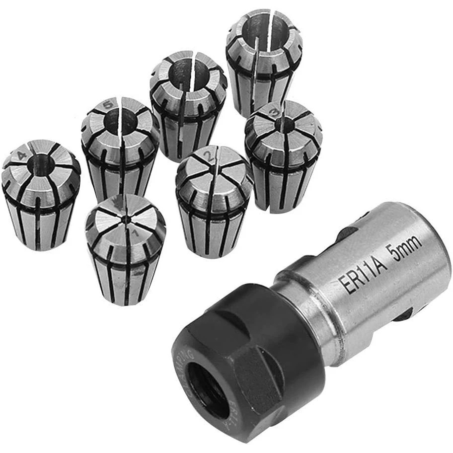 Set chuck pegas ER11A 1-7mm 8  - End Mill Set ulasan dan harga