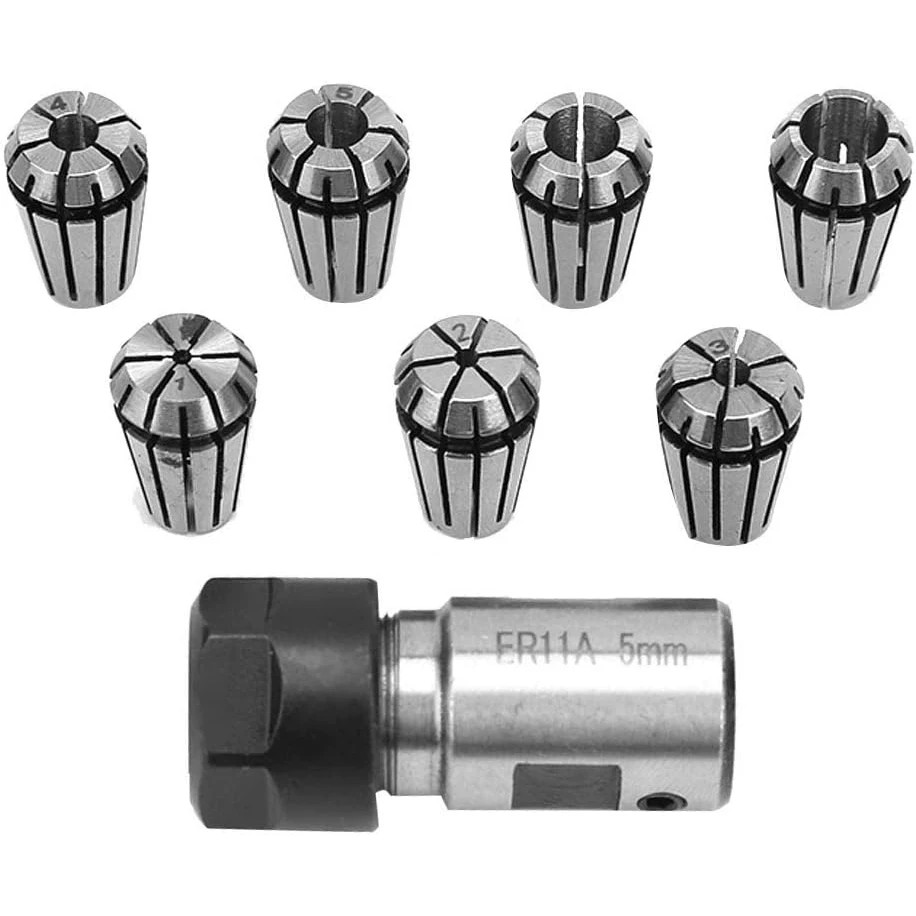 Set chuck pegas ER11A 1-7mm 8  - End Mill Set ulasan dan harga